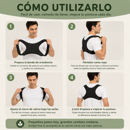 Godyfy Rise ™ — Corrector de Postura