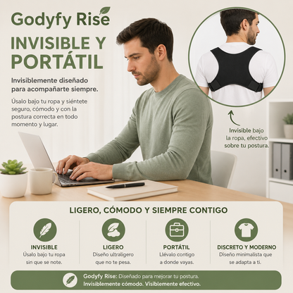 Godyfy Rise ™ — Corrector de Postura